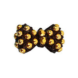 Fuschia, Fuschia Nail Art Charms - Gold Dots Bow, Mk Beauty Club, Nail Art Charms