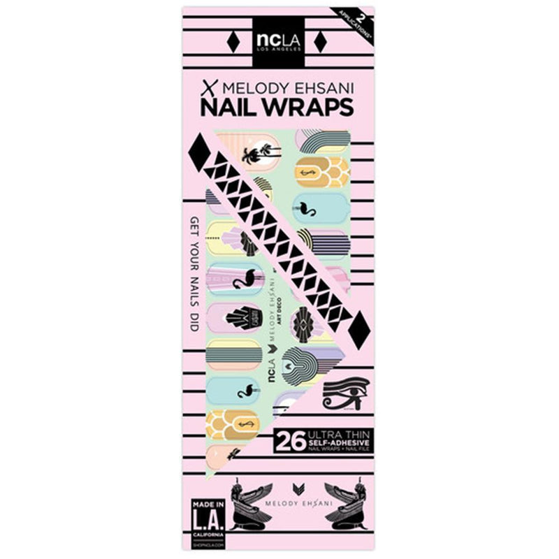 NCLA, NCLA - Art Deco - Nail Wraps, Mk Beauty Club, Nail Art