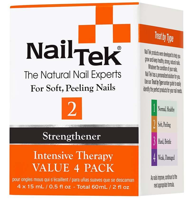 Nail Tek, NailTek INTENSIVE THERAPY 2 Pro Pack - 4/0.5 oz, Mk Beauty Club, Nail Strengthener