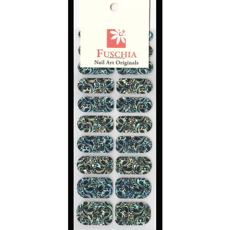 Fuschia, Fuschia Nail Wraps - Hologram Floral, Mk Beauty Club, Nail Wrap