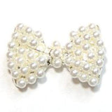 Fuschia, Fuschia Nail Art Charms - Glam Bow - Pearl, Mk Beauty Club, Nail Art Charms