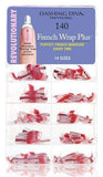 Dashing Diva, Dashing Diva French Wrap Plus - Thin Band / Deep Red 140tips, Mk Beauty Club, Nail Tip Set