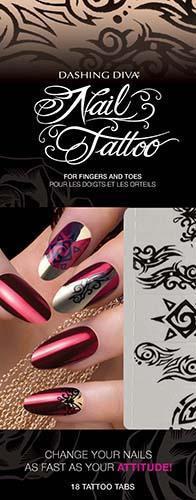 Dashing Diva, Dashing Diva Nail Tattoo - Quiet Riot 5, Mk Beauty Club, Nail Art