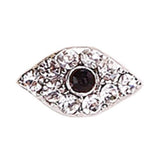 Fuschia, Fuschia Nail Art - Crystal Brooch - Black Eye, Mk Beauty Club, Nail Art