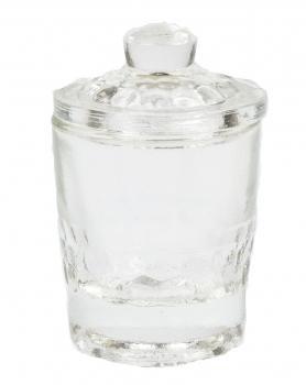 Ikonna, Glass Dappen Dish with Lid 1.5oz, Mk Beauty Club, Dappen Dish