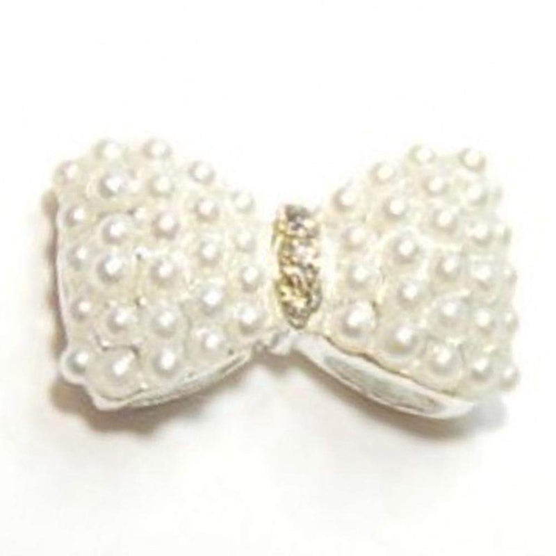 Fuschia, Fuschia Nail Art Charms - Standard Bow - Pearl, Mk Beauty Club, Nail Art Charms