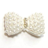 Fuschia, Fuschia Nail Art Charms - Standard Bow - Pearl, Mk Beauty Club, Nail Art Charms