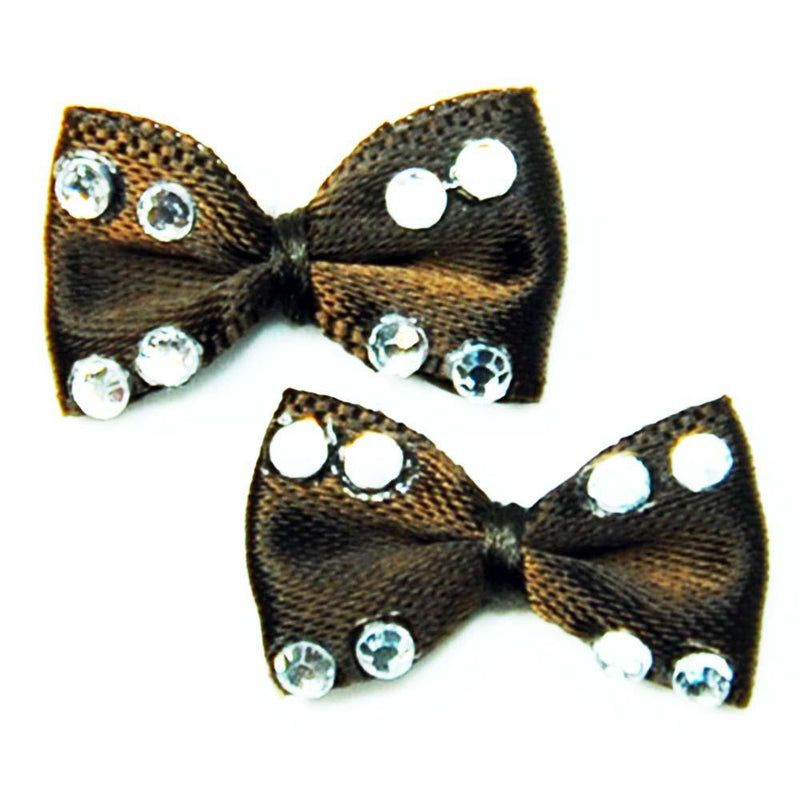 Fuschia, Fuschia Nail Art Charms - Cloth Bow - Brown, Mk Beauty Club, Nail Art Charms