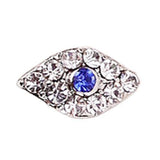 Fuschia, Fuschia Nail Art - Crystal Brooch - Blue Eye, Mk Beauty Club, Nail Art