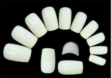 Nail Supply, Full Cover Tips - Square / Natural, Mk Beauty Club, Nail Tips
