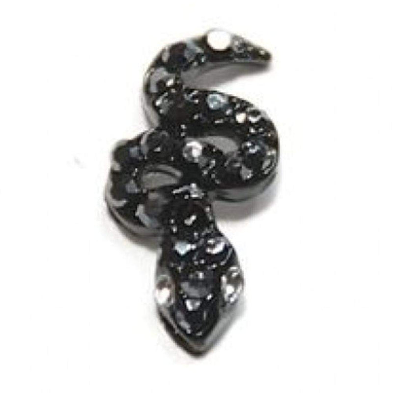 Fuschia, Fuschia Nail Art - Snake - Black, Mk Beauty Club, Nail Art