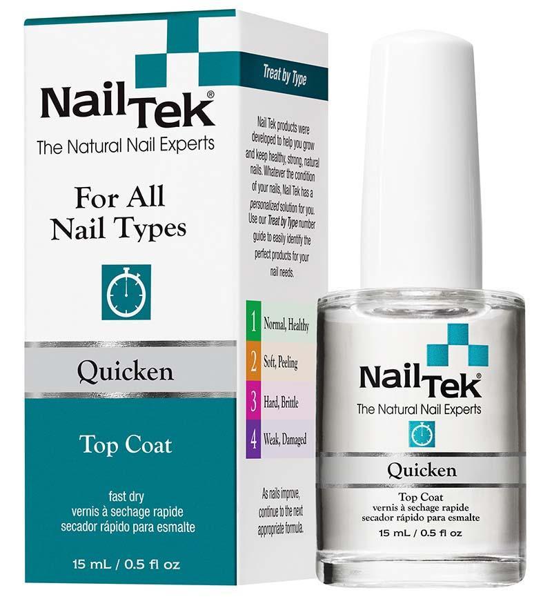 Nail Tek, QUICKEN Fast Drying Top Coat, Mk Beauty Club, NailTek