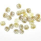 Fuschia, Fuschia Nail Art - Gold Metal Rose, Mk Beauty Club, Nail Art