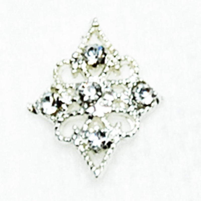 Fuschia, Fuschia Nail Art - Nail Broach - Silver, Mk Beauty Club, Nail Art