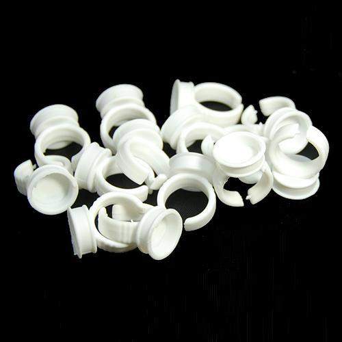 SPMT Supply, SMPT - Finger Ring Pigment Holder (100pcs), Mk Beauty Club, Tattoo Pigment Ring