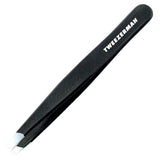 Tweezerman, Tweezerman - Stainless Steel Slant Tweezer - Black, Mk Beauty Club, Tweezers
