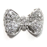 Fuschia, Fuschia Nail Art Charms - Snow White Bow - Crystal, Mk Beauty Club, Nail Art Charms