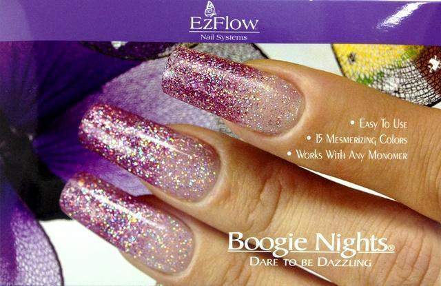 Ez Flow, Ez Flow Boogie Nights Collection - Dare To Be Dazzling Kit, Mk Beauty Club, Colored Acrylic Powder
