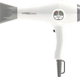 CROC Premium IC Blow Dryer, Ionic Salon Hair Dryer 1700 Watt White