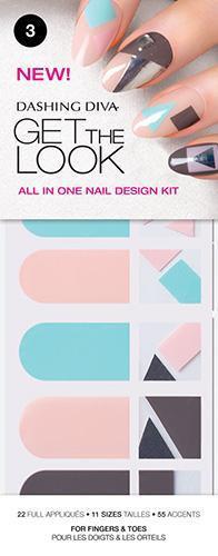 Dashing Diva, Dashing Diva Get The Look - Cubist Delight 3, Mk Beauty Club, Nail Art