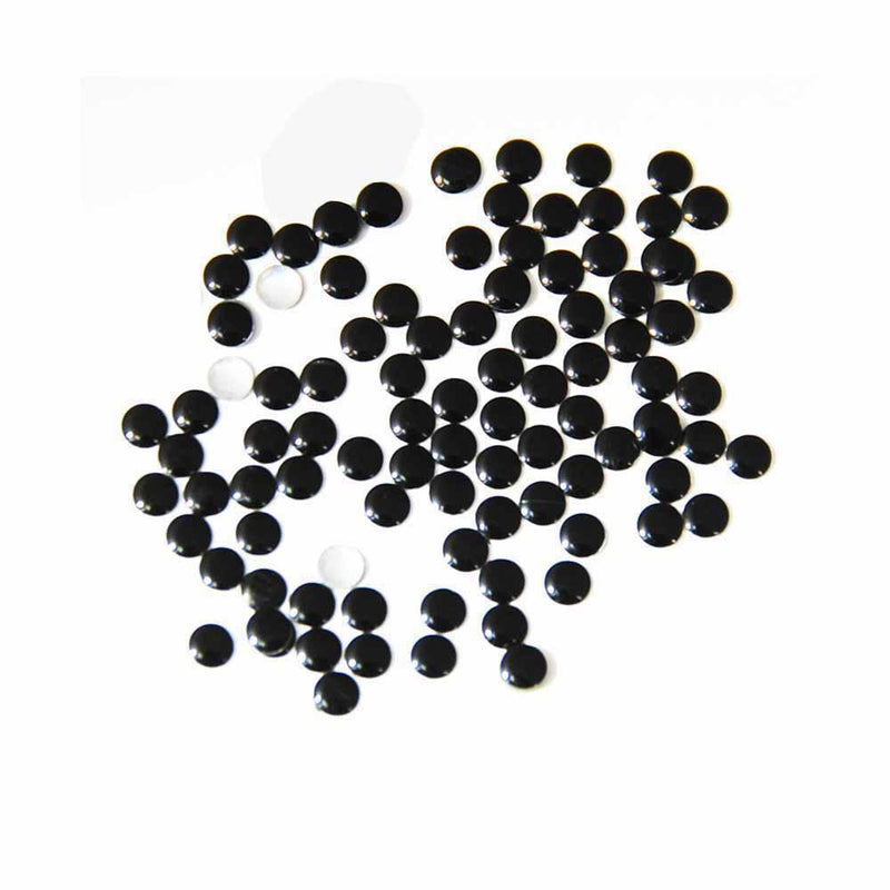 Fuschia, Fuschia Nail Art - Black Studs - Small Circle, Mk Beauty Club, Metal Parts