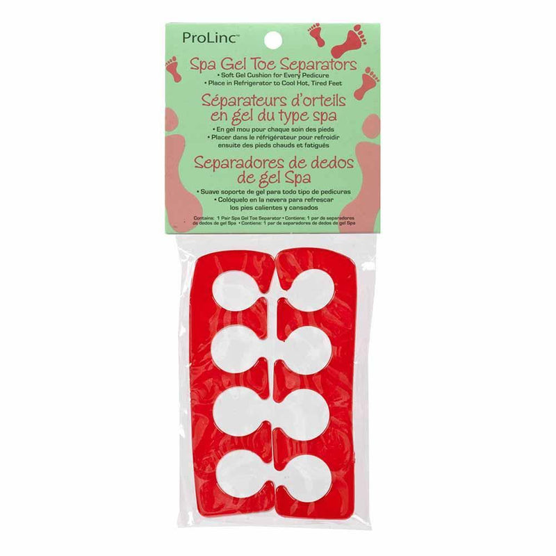 Prolinc, ProLinc - Spa Gel Toe Separators - Red, Mk Beauty Club, Toe Separator
