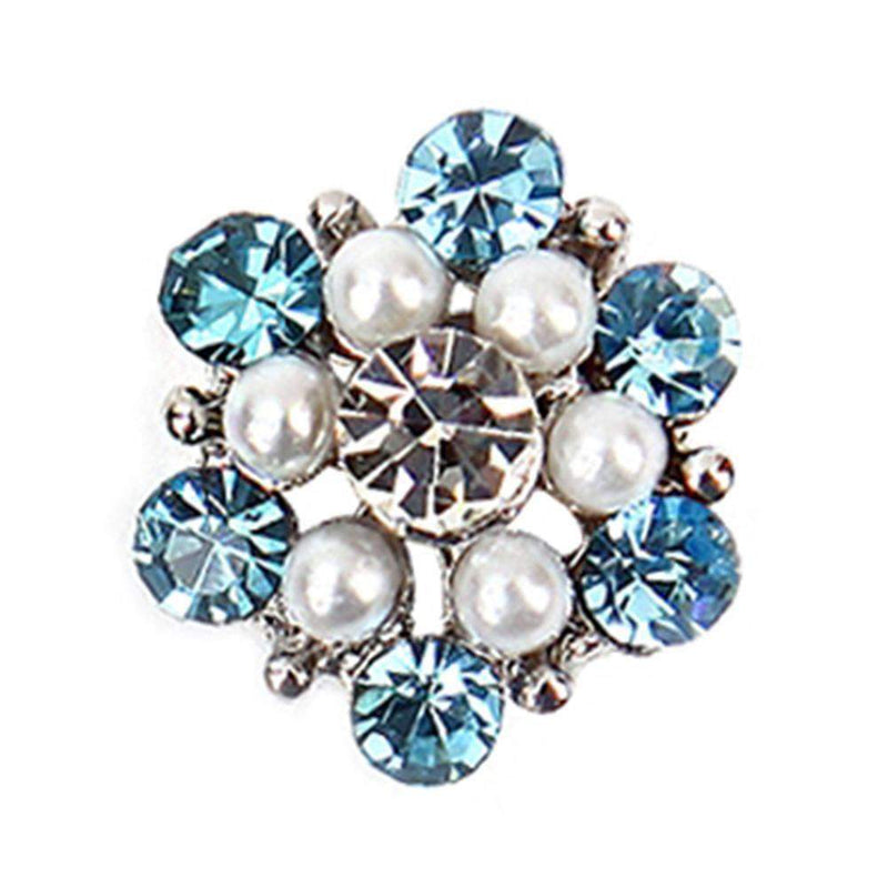 Fuschia, Fuschia Nail Art - Fireball - Blue crystal, Mk Beauty Club, Nail Art