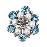 Fuschia, Fuschia Nail Art - Fireball - Blue crystal, Mk Beauty Club, Nail Art