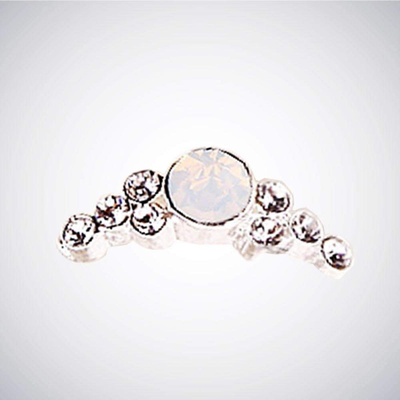 Fuschia, Fuschia Nail Art -  Nail Tiara - Opal/Silver, Mk Beauty Club, Nail Art