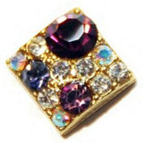 Fuschia, Fuschia Nail Art - Square Crystal Assortment - Purple, Mk Beauty Club, Nail Art