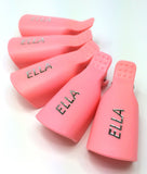 Nail Supply, Ella Soak Off Remover Clip - Peach 2Pack (10pcs), Mk Beauty Club, Gel Remover Clips