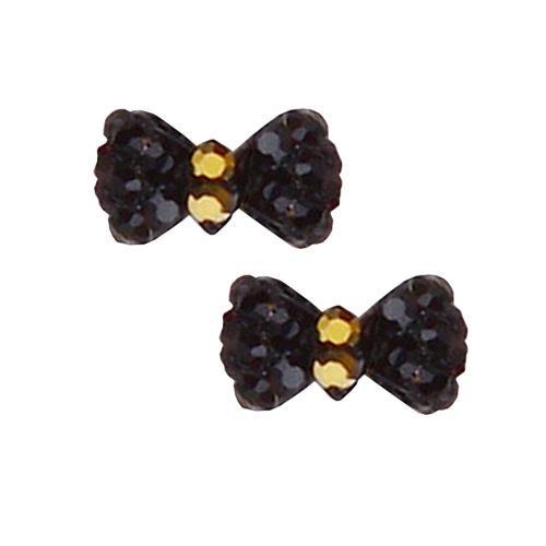 Fuschia, Fuschia Nail Art Charms - Black Bow - Small, Mk Beauty Club, Nail Art Charms