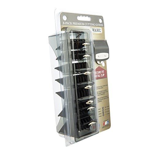 Wahl Professional Premium Black Cutting Guides #3171-500 “ 1/8" to 1" - 8 Pack