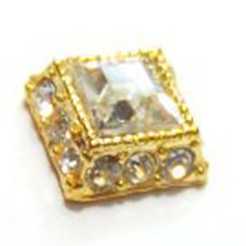 Fuschia, Fuschia Nail Art - Square Jewels Crystal, Mk Beauty Club, Nail Art