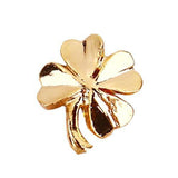 Fuschia, Fuschia Nail Art - Gold Clover, Mk Beauty Club, Nail Art