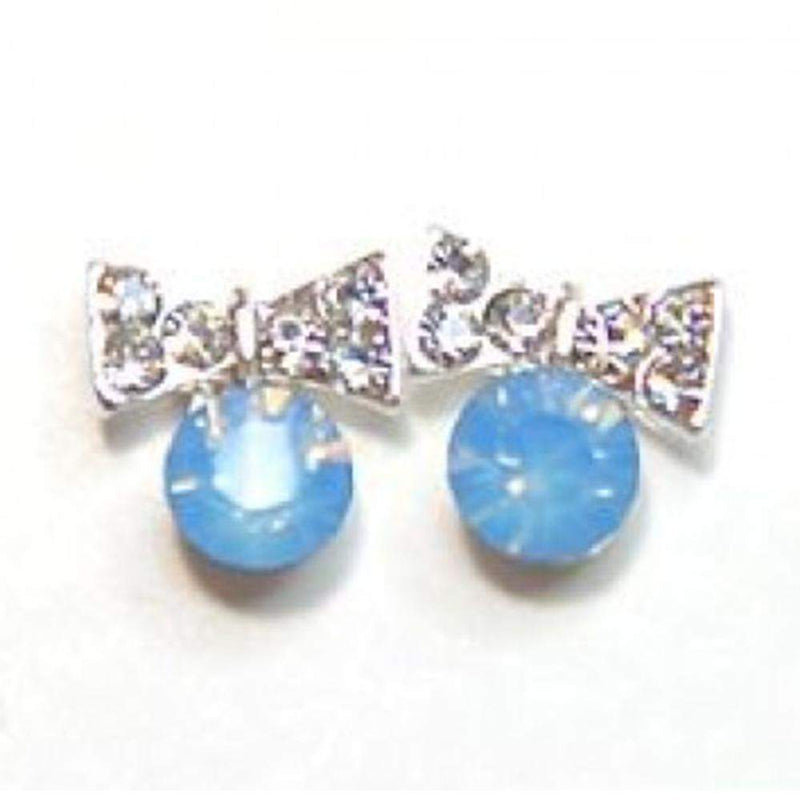 Fuschia, Fuschia Nail Art Charms - Bow & Bell - Blue/Silver, Mk Beauty Club, Nail Art Charms