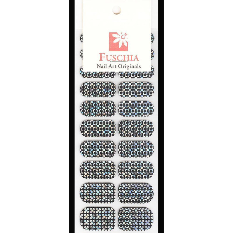 Fuschia, Fuschia Nail Wraps - Hologram Checks, Mk Beauty Club, Nail Wrap