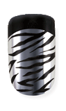 Dashing Diva, Dashing Diva Metallic Nails - Show Time Zebra, Mk Beauty Club, Full Cover Nail Tips