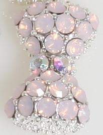 Fuschia, Fuschia Nail Art Charms - Crystal Bow - Pastel Pink, Mk Beauty Club, Nail Art Charms