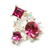 Fuschia, Fuschia Nail Art - Triangle Crystal Assortment - Dark Pink, Mk Beauty Club, Nail Art