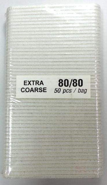 Supply, File Grit 80/80 - 50pk, Mk Beauty Club, Supply