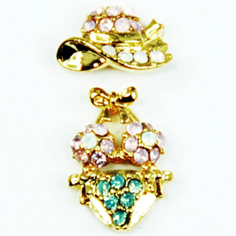 Fuschia, Fuschia Nail Art - Bikini Set, Mk Beauty Club, Nail Art