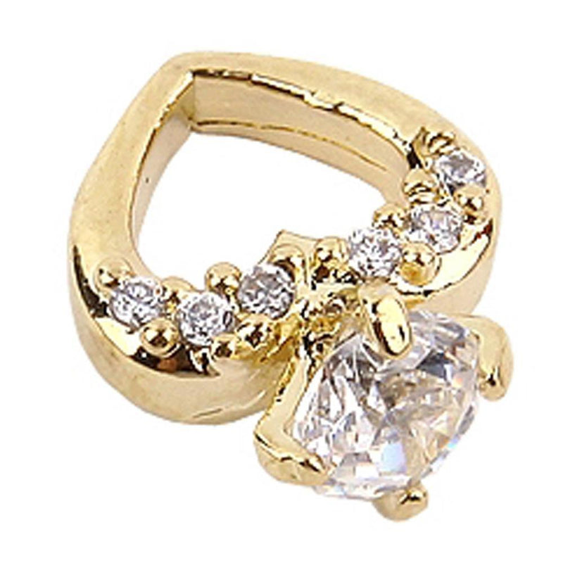 Fuschia, Fuschia Nail Art - Heart Ring - Gold, Mk Beauty Club, Nail Art