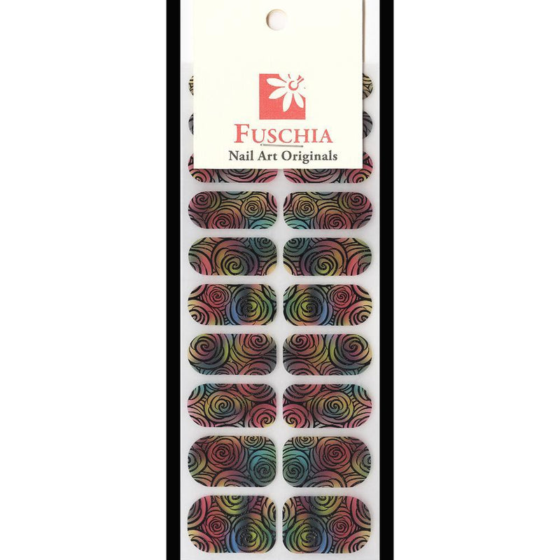 Fuschia, Fuschia Nail Wraps - Ombre Roses, Mk Beauty Club, Nail Wrap