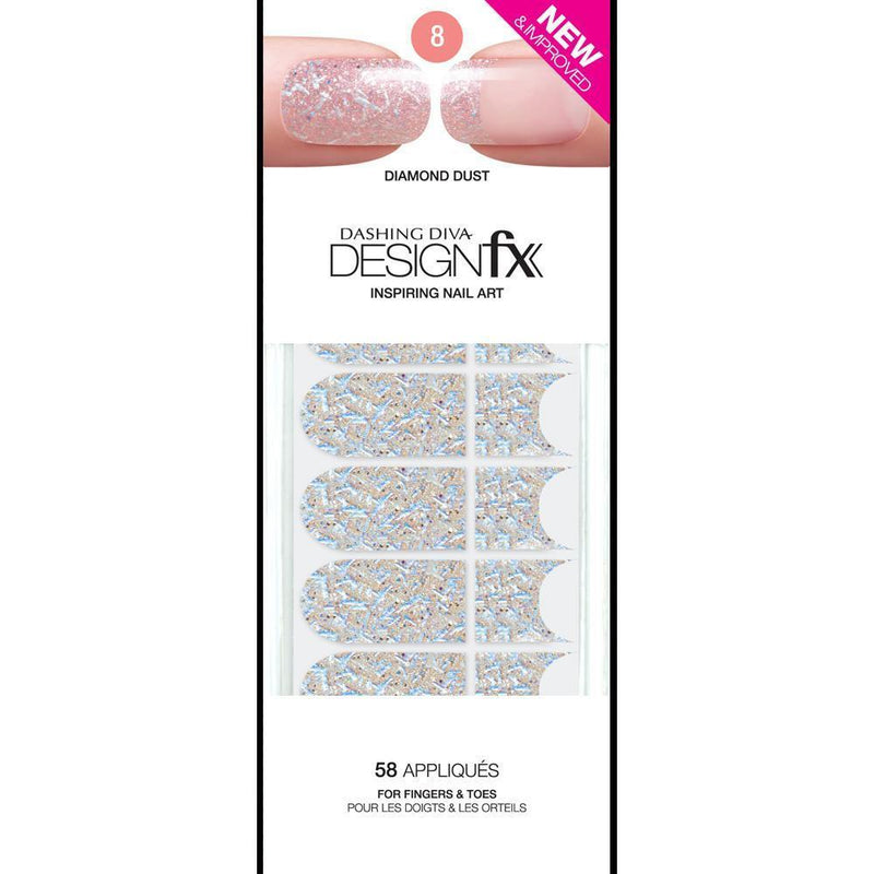 Dashing Diva, Dashing Diva DesignFX Glitter - Diamond Dust 8, Mk Beauty Club, Nail Art