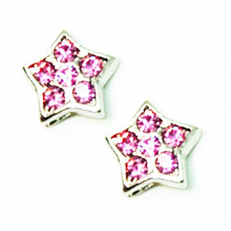 Fuschia, Fuschia Nail Art Charms - Star - Silver/Pink, Mk Beauty Club, Nail Art Charms