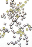Fuschia, Fuschia Nail Art - Nail Studs - Small Silver Square, Mk Beauty Club, Metal Parts