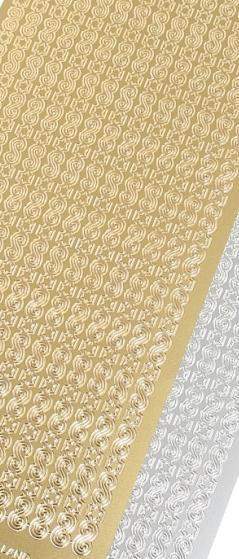 Rococo Nail Seal, Rococo Nail Seal  #985 Gold, Mk Beauty Club, Nail Art Sticker