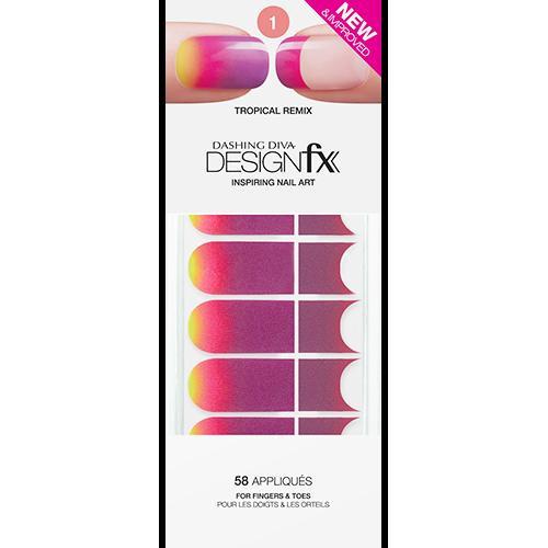 Dashing Diva, Dashing Diva DesignFX Ombre - Tropical Remix 1, Mk Beauty Club, Nail Art