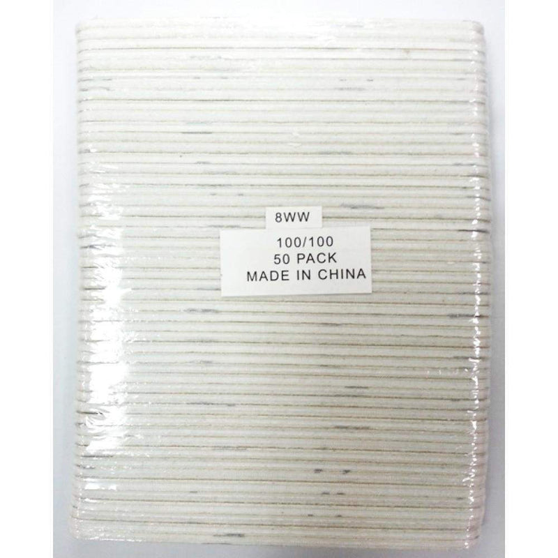 Supply, File Grit 100/100 8WW - 50/PK, Mk Beauty Club, Supply
